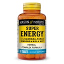 MASON NATURAL Super Energy, fabriqué avec Guarana, Panax Ginseng & Kola Nut pour une performance et une énergie optimales, 30 jours d'approvisionnement