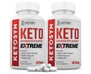(2 Pack) Ketosyn Keto ACV Extreme Pillen 1675 MG Keto Unterstützung Blend Kapsel Alternative zu Keto ACV Formuliert mit Apfel Apfelessig Extra Virgin Olivenöl Pulver Grüner Tee Blatt 120 Kapseln
