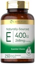 Carlyle Vitamin E 400 IU Softgels | 250 Count | Natürlich Sourced | Non-GMO und Glutenfrei