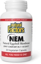 Natürliche Faktoren, NEM Natural Eggshell Membrane, fördert Joint Comfort und Flexibilität, 30 Kapseln