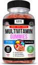 Kaya Naturals Gummy multivitamine adulte, biotine, vitamine A, C & E, y compris le zinc et la vitamine B-12, acide folique, saveur de fraise.