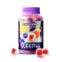 Gummies de sommeil pour les adultes, avec la mélatonine 3mg, L théanine, Ashwagandha, sans gluten, sans sucre, saveur de fraise 60 Comte