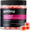 Citrate de calcium Gommies remplies, Extra Absorption Citrate de calcium 1000mg avec vitamine D3, K2 et magnésium, Supplément à croquer pour os, Santé musculaire, 60 Compte