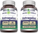Formules étonnantes Astragalus 2000 mg par supplément de capsules de service.