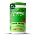 Amazing Grass Greens Superfood Poudre: Greens Poudre avec enzymes et probiotiques digestifs, Spiruline biologique, Chlorella et poudre de racine de betterave, chocolat, 60 portions