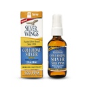 Natural Path Silver Ailes Colloïdal Silver - Supplément de soutien immunitaire liquide extra-- 500ppm (2500mcg) - 2oz Spray