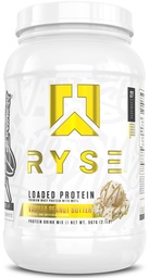 RYSE poudre de protéines chargées - Vanille beurre d'arachide - 25g de protéines de lactosérum isolat et concentré avec fibre prébiotique et MCT - faible teneur en glucides, faible teneur en sucre, friendly - 27 portions / 2 lb Tub
