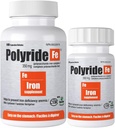 Complexe de fer polysaccharide, Anémie déficitaire, facile sur l'estomac avec soutien énergétique et 150 mg de fer élémentaire, , 350 mg - 100 Capsules