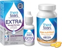 TheraTears 1200mg Omega 3 Supplement für Augenernährung, organic Flaxseed Triglycerid Fischöl & VIT E,90 Count Eye Drops, Extra Dry Eye Therapy,15 mL,0.5 Fl oz