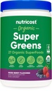 Nutricost Organic Super Greens Pulver (30 Portionen) Gemischte Berry Flavor - Superfood Supplement Getränke Mix
