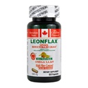 LEONFLAX, 100% Authentic Canadian Flax Seed, Verbessern Sie Ihre Verdauungsgesundheit, 60 Kapseln, Flasche