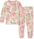 Burt's Bees Baby Girls' Pajamas, 2-Piece manches longues Tee and Pantalons Organic Coton PJ Set