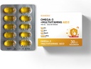 Multivitamines avec Oméga-3, Multivitamines pour les femmes et les hommes, Huile de poisson enrobée entérique DHA/EPA avec vitamine A, vitamine E et vitamine D3 pour le soutien de la fonction immunitaire (1 Box 30 Softgels)