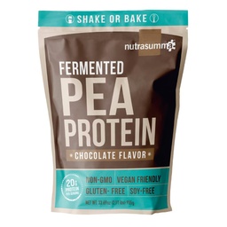 Poudre de protéines de pois de Nutrasumma, saveur de chocolat végétal, 100% à base végétale, sans édulcorants artificiels, sans OGM, sans gluten et sans soja, 2,11 LB