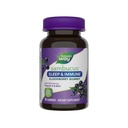 Nature Way Sambucus Sommeil + Immune* Gummies de mûre aînée, soutien du sommeil et de l'immunité*, avec la mélatonine, la vitamine C, la L-Theanine, le zinc, 50 Gummies (paquetage May Vary)