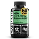 Gewinne in Bulk Liv Clean, Liver & Kidney Cleanse & Repair, Liver Support Supplement mit Milk Thistle Extract, Dandelion Root, Verdauungsenzyme, organische Mineralien und Nährstoffe, 60 vegetarische Kapseln