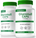 (2 Pack) Gluconull Caps, offizielle Gluco NullCaps Formel, reine Unterstützung für stabile Levels und Kraftstoffenergie für allgemeine Gesundheit, All-Natural Zutaten, Gluco Null Glyco Optimizer (120 Kapseln)