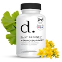 Nootropics Brain Support Supplement - 30 Kapseln - Focus & Memory Supplement für Gehirn mit Bacopa Monnieri, Huperzia Serrata, St. John's Wort & Ginkgo Biloba - Neuro Support