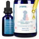 PranaPets Kidney Health Support Supplement für Katzen | Natürlich unterstützt gesunde Nierenfunktion in Katzen | Kräuterformel hilft Entzündungen und Symptome von Nierenproblemen