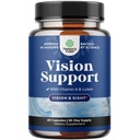 Supplément complet pour la santé des yeux pour les adultes - Lutein 20mg par portion de vitamines oculaires pour la vision yeux secs Pression et protection de la lumière bleue - Supplément Adultes avec yeux bêta carotène