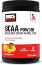 Facteur de force BCAA Amino Acids Supplément 2:1:1, Délicieux et rafraîchissant BCAA poudre pour soutenir la récupération et la performance musculaire, pas de couleurs artificielles ou des saveurs, mangue orange, 30 portions