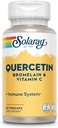 SOLARAY Quercetine, Bromélaine et Vitamine C, 60 Végétaux