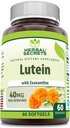 Secrets à base de plantes Lutéine avec supplément de zéaxanthin : 40 Mg par portion 60 Softgels : non-OGM : sans gluten Fabriqué aux États-Unis