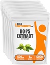 BulkSupplements.com Hops-Extrakt-Pulver - Kräuter-Ergänzung, aus Hopfenblüten - Glutenfrei, 500mg pro Servierung, 1kg (2.2. lbs) (Pack mit 5)