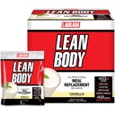 Labrada Lean Corps MRP All-In-One Vanilla substitut de repas Shake, 40g de protéines, mélange de lactosérum, 8g de graisses saines EFA et fibre, 22 vitamines et minéraux, Pas de couleur artificielle, sans gluten, (42 paquets)
