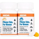 MDR Fitness Tabs Patented AM/PM Multivitamin for Women – Doctor Formulated Daily Supplement Supporting Energy, ATP & NAD Production, Fitness, Immunity & Healthy Aging – Gluten Free – 2 Month Supply