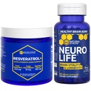 PERSONNES NATURELLES Supplément NeuroLife & Resveratrol Bundle - Soutient la longévité et le vieillissement du cerveau* - 120 Capsules totales