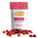 B12 Vitamines Gommy - 1500 mcg Vitamine B12 Gommies pour adultes et enfants - Aide avec l'énergie, le métabolisme, le système nerveux osseux - Arôme framboise - 60 Comte - 60 jours d'approvisionnement
