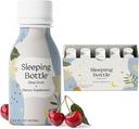 Boisson d'aide au sommeil, sans mélatonine, végétalien, sans sucre, saveur de cerise (3.4 Fl Oz, boîte de 10)