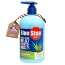 Blue Stop Max Massage Gel für Body Aches, 16 oz Pump Bottle; 3 in 1 Produkt entlastet Body Aches, Unterstützt Gelenke und Nourishes Die Haut