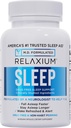 Relaxium Sleep Aid – Formule de force professionnelle pour les adultes $ 5mg Mélatonine, Magnésium Glycinate, Valerest & Ashwagandha $ Non-Habit Forming Sleep Support $ 60 Capsules, 30 jours d'approvisionnement