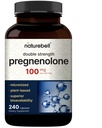 Pregnénolone 100mg, 240 Capsules 99% Pureté, Grade Micronisé pour Absorption Supérieure, Basé sur les plantes – Précurseur naturel, cerveau et supplément santé immunitaire – Non-OGM, Sans soja