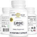 BioTech Pharmacal - Acides lipoïques (300mg) - 100 Compte