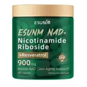 Nicotinamide Riboside 900mg, Supplément NMNH Resveratrol suppléments nutritionnels, supplément pour anti-âge, énergie, focus - 80 capsules