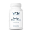 Les nutriments vitaux Citrate de calcium et complexe de malate 150mg , Supplément végétalien , soutenir la force osseuse, musculaire et la santé cardiovasculaire* , Gluten, lait et sans soja 100 capsules