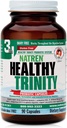 Natren Healthy Trinity Probiotics Supplement - 90 capsules de gel sans lait et sans gluten - Améliorer la santé gustative et digestive, 30 milliards CFU - Lactobacillus Acidophilus, Bifidobacterium, Bulgaricus