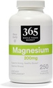 365 par marché des aliments entiers, magnésium 200mg, végétalien, 250 comprimés
