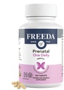 FREADA Vitamine prénatale - Casher Prénatal - Vitamines prénatales avec fer, acide folique prénatal, choline, vitamine D - Une prise en charge quotidienne de la multivitamine prénatale pour les femmes enceintes et allaitantes (100)