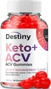 Destiny Keto ACV Gummies - Fortgeschrittene Formel Destiny Keto Plus ACV Gummies, Gewichtsmanagement,Destiny ACV Nahrungsergänzung Herren Frauen (60 Gummies)