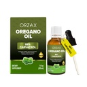ORZAX Origan gouttes d'huile d'olive - 88% Carvacrol et 0,3% Thymol - Sans OGM et sans sucre et sans gluten et végétalien - Supplément à base de plantes pour le soutien immunitaire et la santé digestive - 30 ml - 200 jours d'approvisionnement