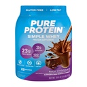 Protéines pures en poudre simple de protéines de lactosérum, sans gluten, protéines 23G, chocolat riche, 1,6 lb