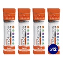 Hydration Powder, Orange Pack von 12 Elektrolyt-Pulver-Packets, Natürlich geschmacksneutrale Hydrating-Packets für Wasser, schnell wirkende Hydrate-Elektrolyten mit Vitaminen B & C, Energy & Recovery