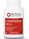 Protokoll für Lebensbilanz - L-Tryptophan 500 mg - 120 Veg Kapseln