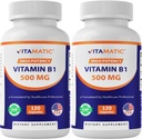 Vitamine Vitamatique B1 (Thiamine) 500mg – 2 Pack (120 Capsules Total)