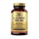 Solgar L-Lysine 500 mg - 100 capsules végétales - Support de la peau et des tissus - Non-OGM, Vegan, Casher, Sans gluten - 100 portions