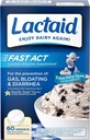 Lactaid Fast Act Lactose Intolérance Relief Chewables with Lactase Enzyme to prevent Gas, Bloating & Diarrhée Due à LactoseSensibilité,Idéal pour Voyage et Sur le pouce, Vanilla Twist,60 Packs de 1-ct.(5pk)